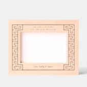 祖父母フォトファミリー記念ギリシャ語蛇行 レーザー彫刻フレーム (正面)