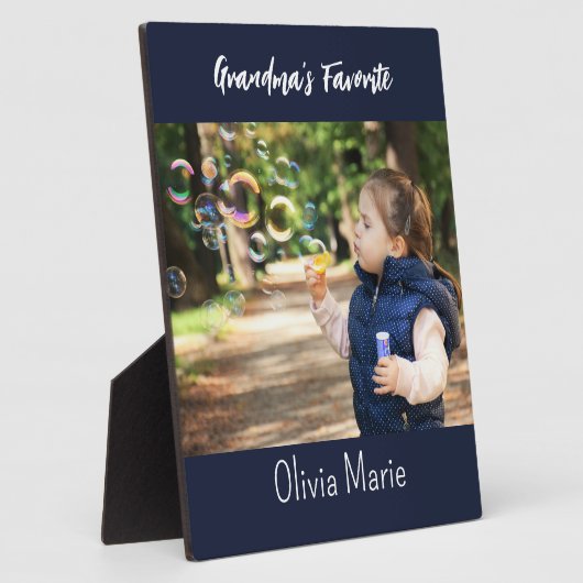 祖父母ブラグカスタム卓上歯垢 フォトプラーク (側面)