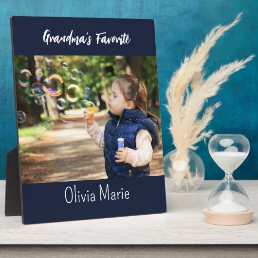 祖父母ブラグカスタム卓上歯垢 フォトプラーク (側面)