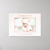 祖父母ベビーカスタム写真第1祖孫 キャンバスプリント (正面)