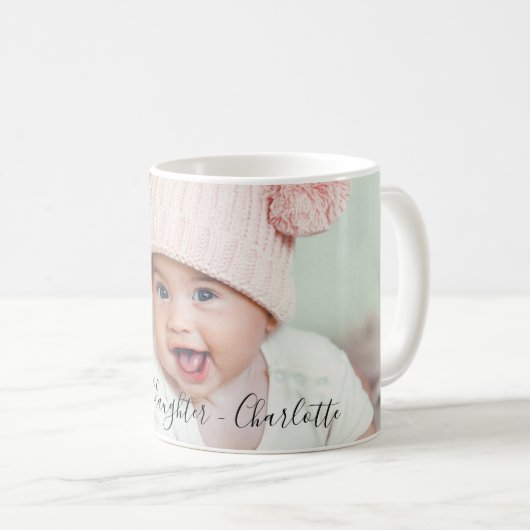 祖父母ベビー写真第1祖孫 コーヒーマグカップ (正面右)