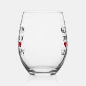 祖父母モダンから祖父母へ素晴らしへ ステムなしワイングラス (左)