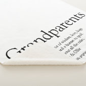 祖父母モダン白黒おもしろい引用文 シェルパブランケット (3/4)