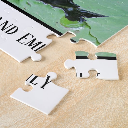 祖父母ユニーク我々愛するナナナウォーターリリー ジグソーパズル (側面)