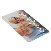 祖父母ラブスクリプトパーソナライズされた写真ギフト マグネット (右側)