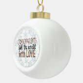 祖父母ワードアートホリデイオーナメント セラミックボールオーナメント (右)