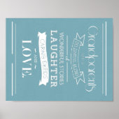 祖父母ヴィンテージスタイル引用文ポスター ポスター (正面)