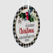 祖父母初のクリスマス オーナメント (正面)