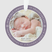 祖父母初めてのクリスマスの写モダン真