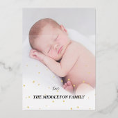 祖父母初めてのクリスマスフォトサンタメリー 箔シーズンカード (裏面)