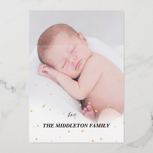 祖父母初めてのクリスマスフォトサンタメリー 箔シーズンカード (裏面)