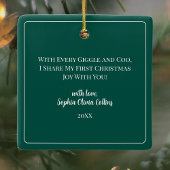 祖父母初めてのクリスマス孫 セラミックオーナメント