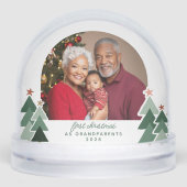 祖父母初めてのクリスマス素朴ツリー2枚 (正面)