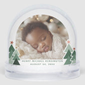 祖父母初めてのクリスマス素朴ツリー2枚 (裏面)