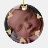 祖父母初めてのクリスマス2022カスタム写真 セラミックオーナメント (裏面)