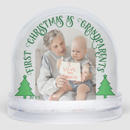 祖父母初めてのクリスマス-2写真パーソナライズされた