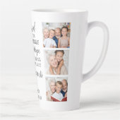 祖父母引用文パーソナライズされた写真コラージュ カフェラテマグ (右)