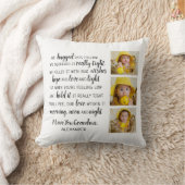 祖父母引用文写真コラージュ クッション (ブランケット)