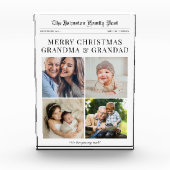 祖父母新聞クリスマス フォトブロック (正面)