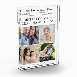 祖父母新聞クリスマス フォトブロック