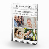 祖父母新聞クリスマス フォトブロック (右)