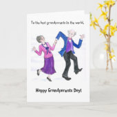 祖父母日の挨拶状 カード (黄色い花)