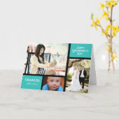 祖父母日は名前および写真をカスタマイズ カード (黄色い花)