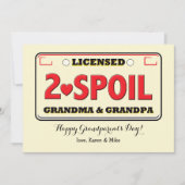 祖父母日カードをだめにするために認可される カード (正面)