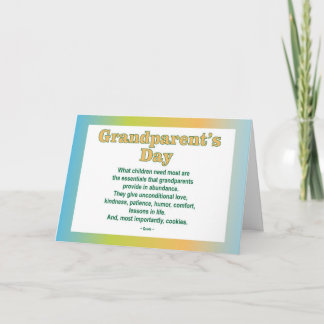 祖父母日2の挨拶状 カード