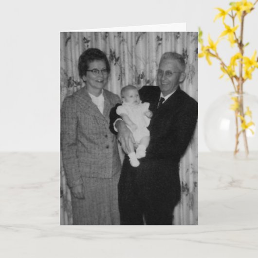 祖父母日 カード (黄色い花)