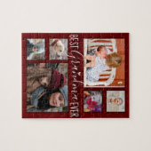 祖父母最高のの日おばあちゃん数々の写真 ジグソーパズル (横)