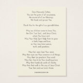 祖父母祈りの言葉ステンドグラス宗教 (裏面)