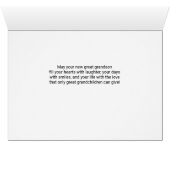 祖父母素晴らしに新しい孫を祝う (内部横(下))