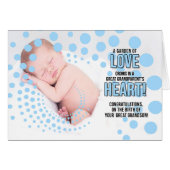 祖父母素晴らしに新しい孫を祝う (正面横)