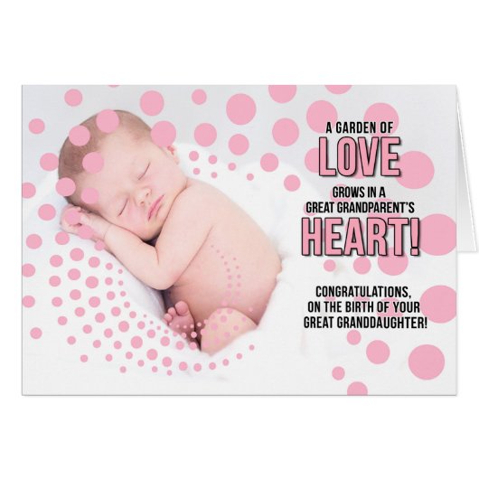 祖父母素晴らしの新しい孫娘を祝う (正面横)