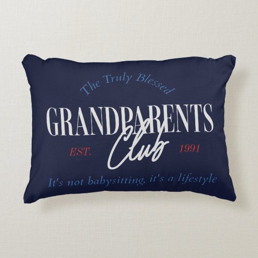 祖父母航海のクラブライフスタイルだおもしろい アクセントクッション (正面)