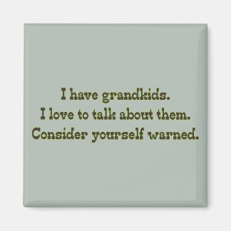 祖父母警告からの マグネット