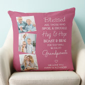 祖父母3枚おばあちゃんGrandpa Keepsake クッション