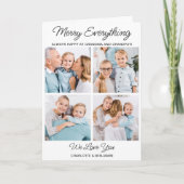 祖父母4写真メリー全クリスマス シーズンカード (正面)