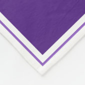 祖父母6の写真のコラージュのパーソナライズな紫色 フリースブランケット (角)