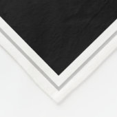 祖父母6の写真のコラージュのパーソナライズな黒 フリースブランケット (角)