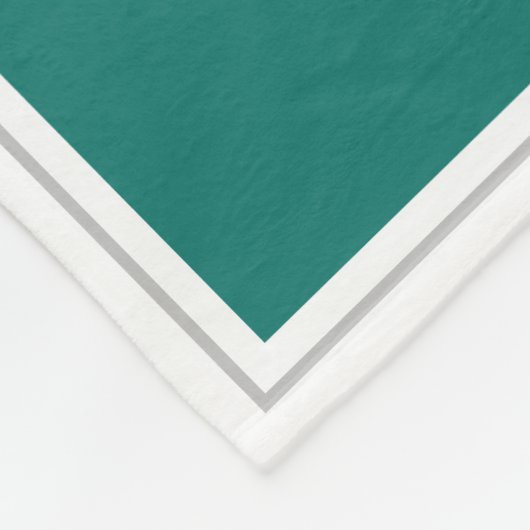 祖父母6フォトコラージュパーソナライズされたティール(緑がかった色) フリースブランケット (角)