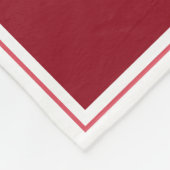 祖父母6写真のコラージュのパーソナライズなえんじ色 フリースブランケット (角)