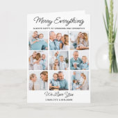 祖父母9写真メリー全クリスマス シーズンカード (正面)