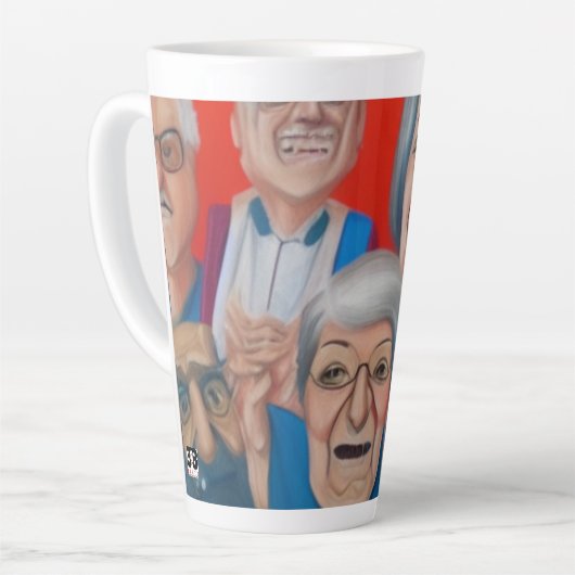 祖父母 カフェラテマグ (左アングル)