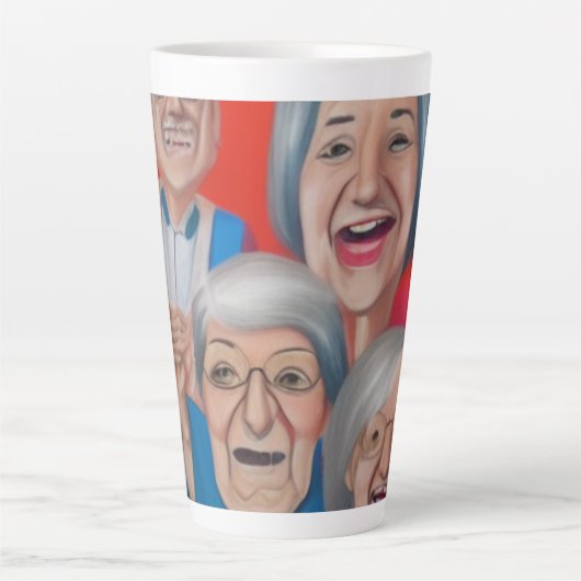 祖父母 カフェラテマグ (正面)