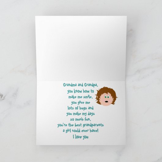 祖父母 カード (内部)