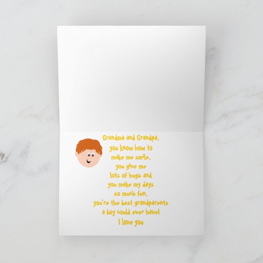 祖父母 カード (内部)