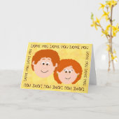 祖父母 カード (黄色い花)