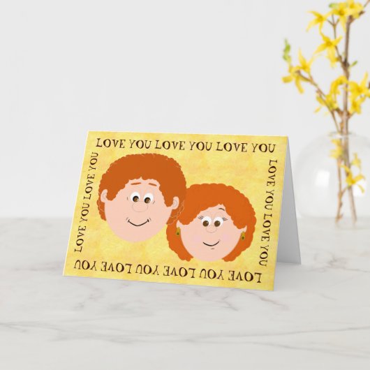 祖父母 カード (黄色い花)